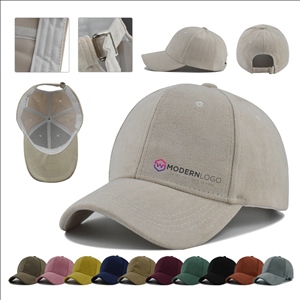 Suede Cotton Adjustable Unisex Baseball Cap